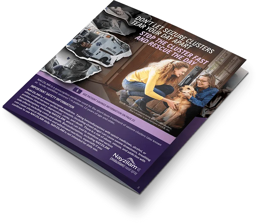 NAYZILAM informational brochure