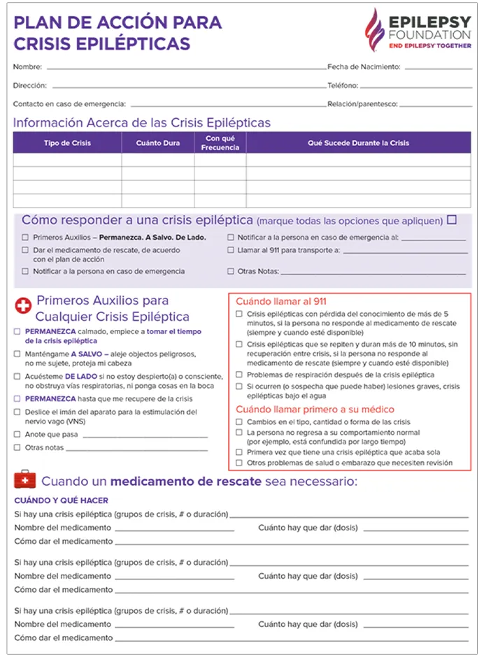 Plan De AcciÓn Para Crisis EpilÉpticas