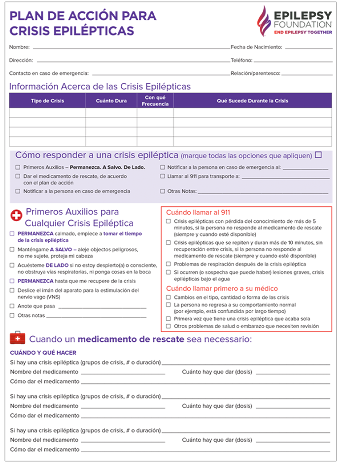 Plan De AcciÓn Para Crisis EpilÉpticas