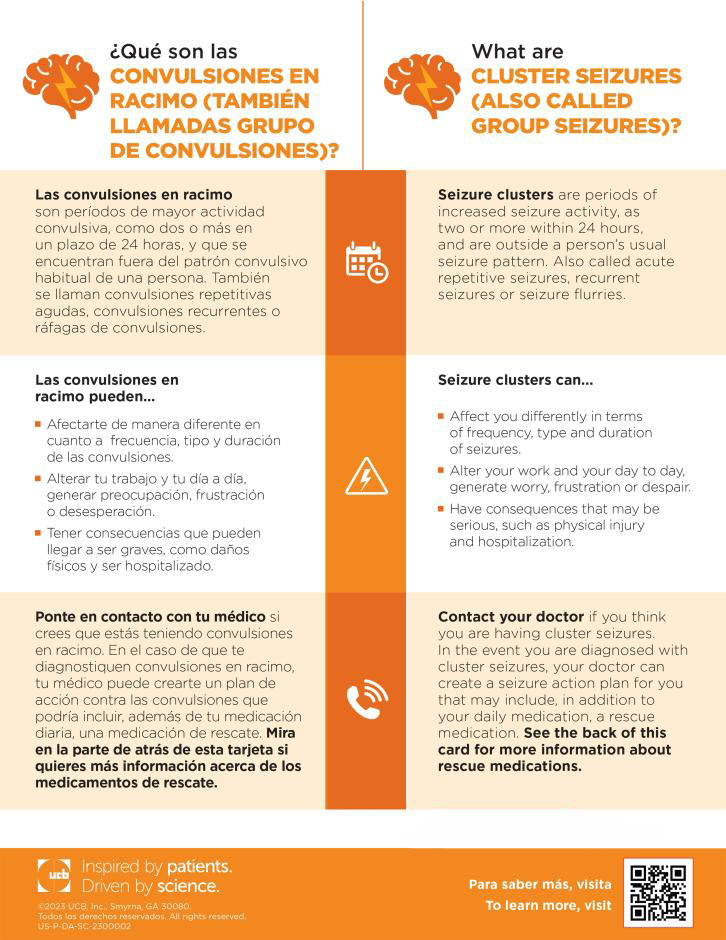 Qué son las CONVULSIONES EN RACIMO (TAMBIÉN LLAMADAS GRUPO DE CONVULSIONES)